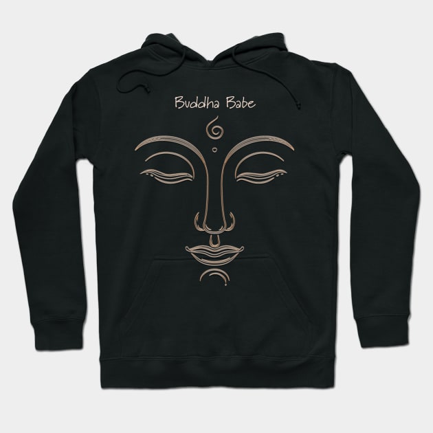 Buddha Shirt for Women Men Kids  - Gold print design Hoodie by JTEESinc